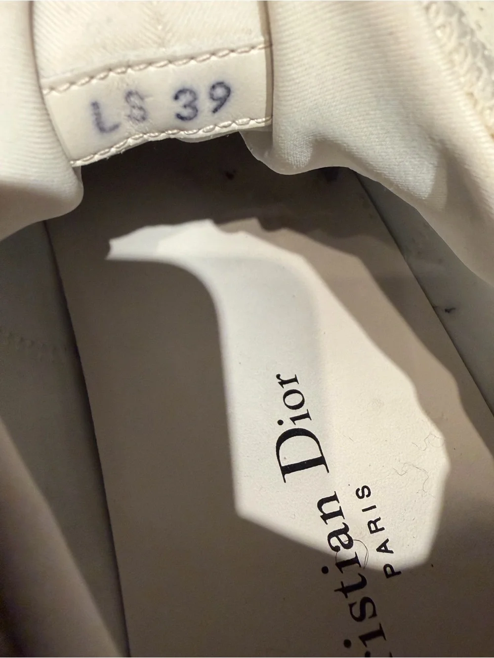 ❌SOLD❌ Dior White Logo Insole Print sneakers - Picture 9 of 10